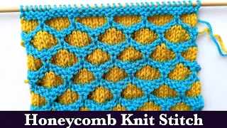 Honeycomb Knit Stitch Pattern