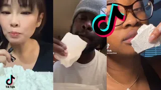 Asmr cornstarch eating TikTok compilations ✰ |