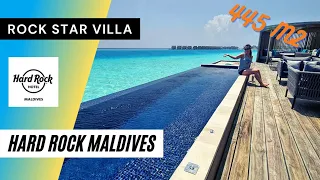 ROCK STAR villa ⭐ at Hard Rock Maldives (445 m2) | 6000 $ per night SUITE | HD Room TOUR | 5* Resort
