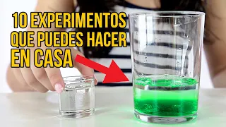 10 EXPERIMENTOS PARA HACER EN CASA - Experimentos fáciles y sencillos (RECOPILACIÓN)