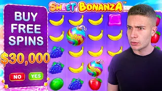 $30,000 Bonus Buy on Sweet Bonanza 🍬 (30K Bonus Buy Series #06)