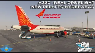 🔴 LIVE: NEW DELHI/DEL - HYDERABAD/HYD | FULL FLIGHT OPS | FENIX A320 | VATSIM | MSFS 2020