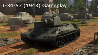 War Thunder T-34-57 (1943) Gameplay