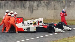 Vamos relembrar a primeira batida entre Senna e Prost que decidiu o título da F1