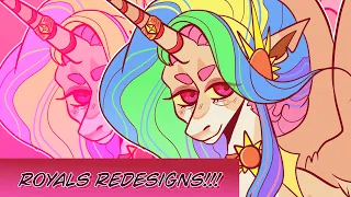 MLP Speedpaint: Royals Redesigns