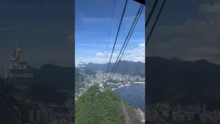 Would you ride a cable car down Sugarloaf Mountain? #travel #riodejaneiro #brasil