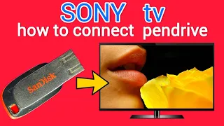 SONY tv pendrive connect