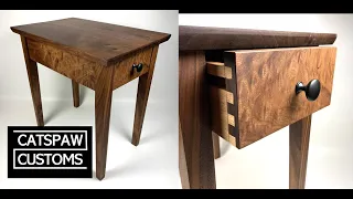 Walnut End Table (hand tools only build)