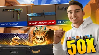 OPENING 50 CASES AT THE RICHEST VIEWER?! 🤨 THIS SKIN WAS HIS DREAM!!