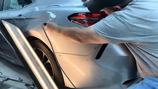 Paintless Dent Repair On A Camry Quarter Panels And Door