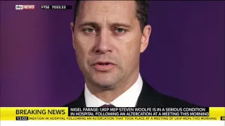 UKIP's Steven Woolfe seriously ill in hospital after 'altercation'