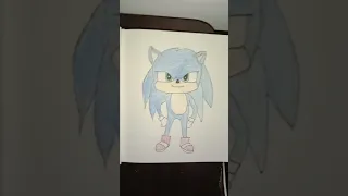 my drawing sonic the hedgehog from draw so cute