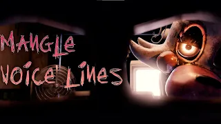 [BLENDER/fnaf] | Fnaf 2 Mangle Voice Lines Animated |