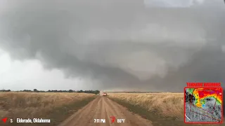 Large Multi-Vortex Tornado Touches Down In Oklahoma - Live As It Happened - 5/23/24
