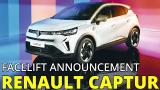 Renault Captur FACELIFT Announcement | 4K