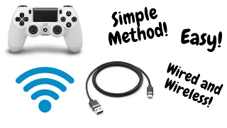 How to Connect PS4 Controller To PC ( Wired and Wireless Method ) (Easy)