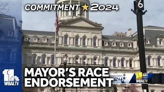 New endorsement in Baltimore City mayor's race