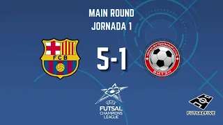 GOALS UEFA Futsal Champions League - Main Round - Group 3 - Day 1: Barça 5-1 Viten Orsha