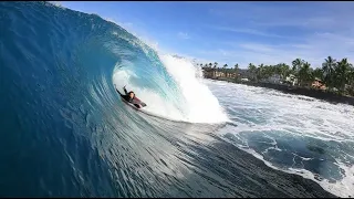 Crazy Shallow Hawaiian Slabs with Riley Nalu Wilson AKA @rilezzzzz (Bodyboarding / Bodyboard)