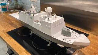 1/72 micro Corvette- ready for the paint shop :) Malagasy 🇲🇬’what if’ Navy.  Modular concept boat