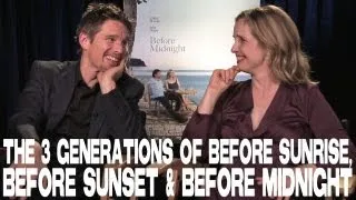 The 3 Generations Of BEFORE SUNRISE, BEFORE SUNSET & BEFORE MIDNIGHT by Ethan Hawke & Julie Delpy