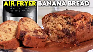 AIR FRYER BANANA BREAD RECIPE | Easy, Moist & Only One Bowl!