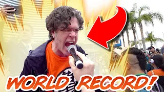 World Record KAMEHAMEHA with Sean Schemmel (Goku Voice Actor)