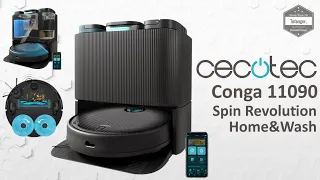 Cecotec Conga 11090 Spin Revolution Home&Wash - Cecotec App - Self-emptying & self-cleaning base