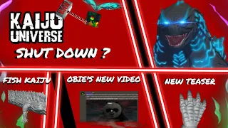 KAIJU UNIVERSE SHUT DOWN ? ┃ TWO KAIJU REVOLUTION TEASER ┃ Roblox