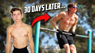 100 Muscle Ups A Day For 30 Days (Body Transformation)