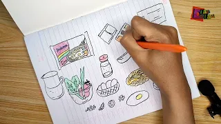 Tutorial Paper toys Indomie Goreng,  Cooking Noodles | #diy