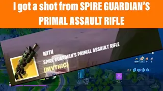 Who is using SPIRE GUARDIAN'S PRIMAL ASSAULT RIFLE (MYTHIC) | Fortnite |