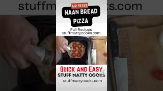 Air Fryer Naan Bread Pizza #airfryer #airfryerrecipes #naan #pizza