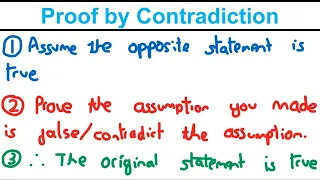 Proof by Contradiction - Algebraic Methods (Year 2) - Edexcel A Level Maths