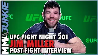 Jim Miller reacts to tying 'Cowboy' Cerrone for most UFC wins | #UFCVegas48 post-fight