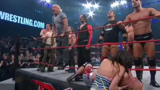 Kurt Angle Brawls with Immortal