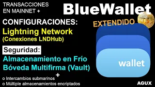 BlueWallet. Elemental + Lightning Network + Almacenamiento frío + Vault