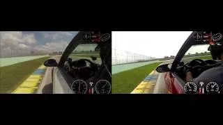 2013 -  BMW 135i and M3 Best HMS Laps Side-by-Side