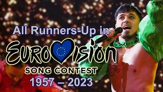 All Runners-Up 🥈 in Eurovision Song Contest (1957-2023)