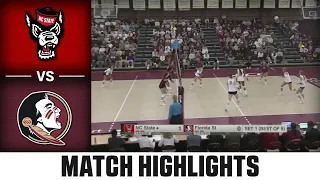 NC State vs. Florida St. ACC Volleyball Highlights (2023)