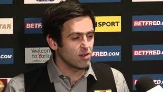 Ronnie O'Sullivan makes it to the last 16 at the Betfred World Snooker Championships