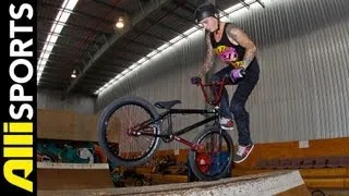 Logan Martin Double Tailwhip 360 Footjam Indoor BMX + Telling All, Alli Sports My 5