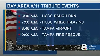 9/11 tributes and ceremonies happening in the Tampa Bay Area