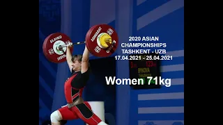 Women 71 kg A 2020 ASIAN CHAMPIONSHIPS TASHKENT - UZB