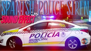 Spanish Police Siren Sound Effect