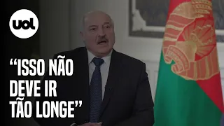 Guerra na Ucrânia: O presidente de Belarus diz que guerra na Ucrânia 'não deve ir tão longe'