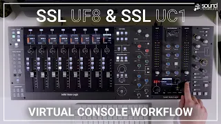 SSL UC1 & SSL UF8 | A Powerful USB DAW Controller Combination | Virtual Console Workflow