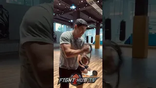 Dmitry Bivol CRAZY workout to build STRENGTH; reveals KEY to power!