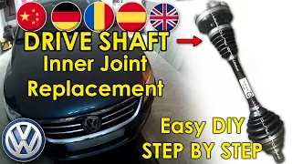 DIY drive Shaft Inner CV Joint Replacement VW Passat CC Audi Skoda Seat VAG