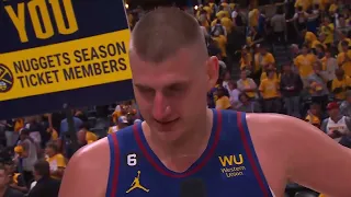 Nikola Jokic talks Game 1 Win, Postgame Interview | 2023 NBA Finals